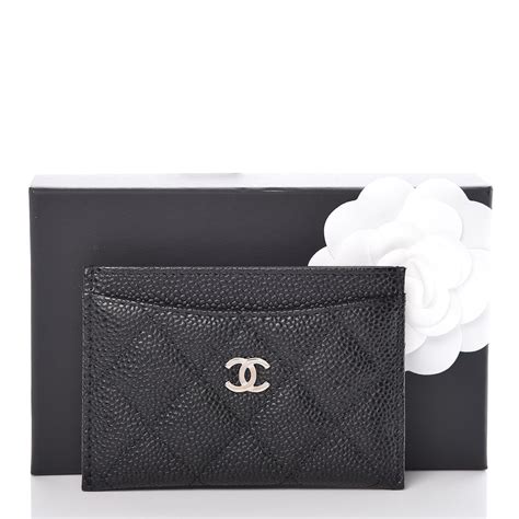 chanel cardholder caviar